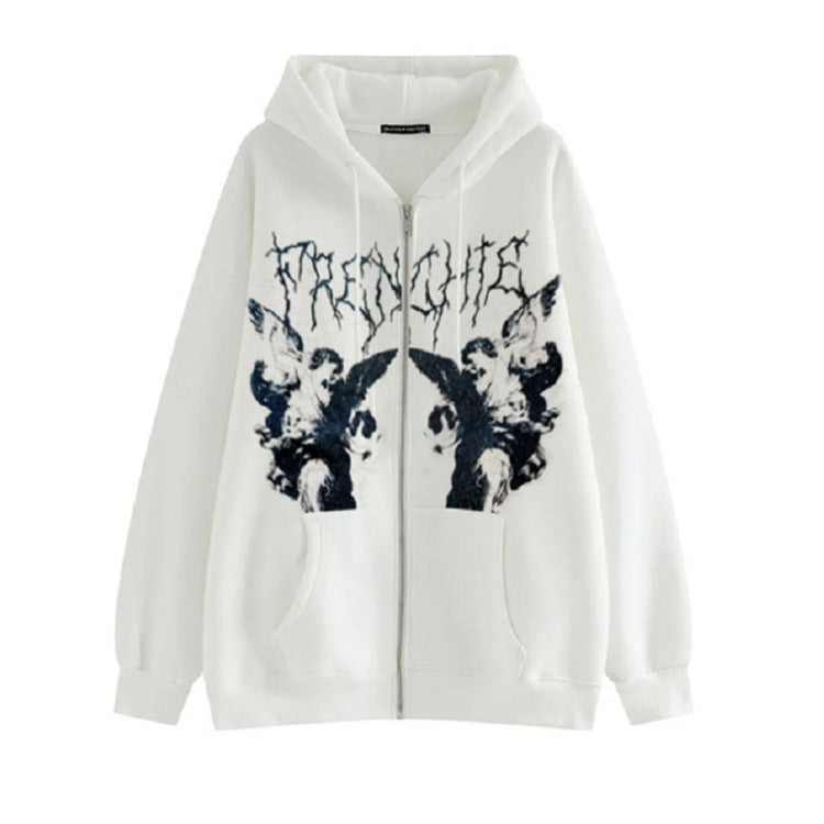 Women's Trendy Fashion Printed Loose And Hooded Sweaters