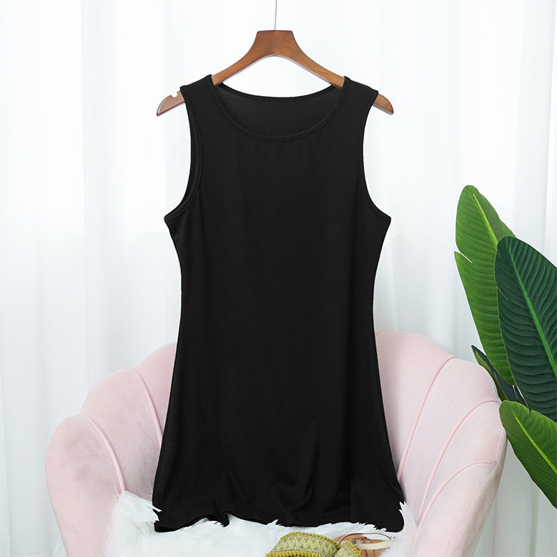 Women's Attractive Little Black Group Dress Vests