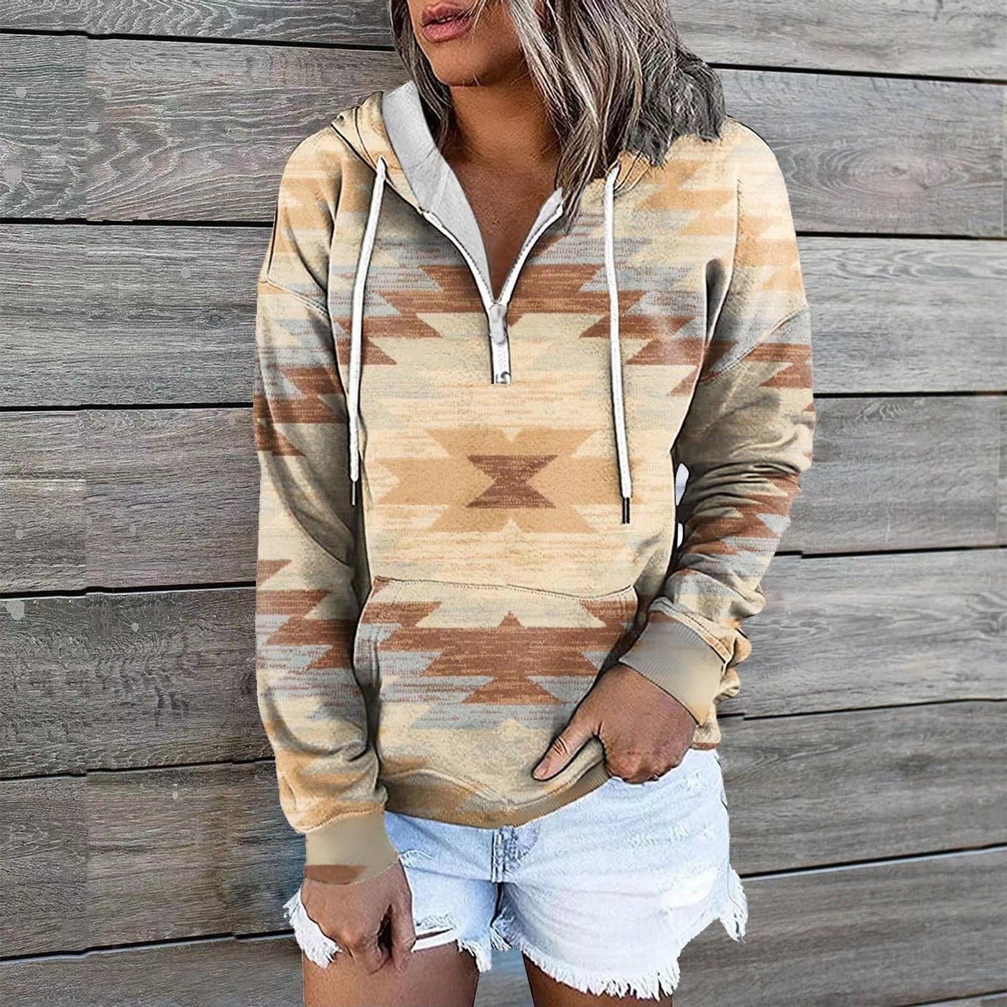 Attractive Graceful Women's Glamorous Ethnic Hoodie Sweaters