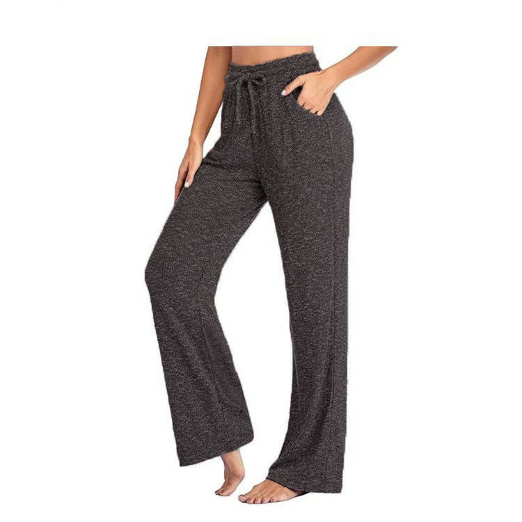 Stylish Women's Casual Yoga Trousers Wide-leg Pants