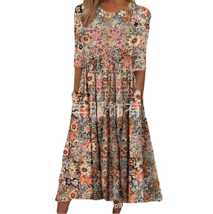 Women's Summer Printed Dress For Woman Loose Dresses