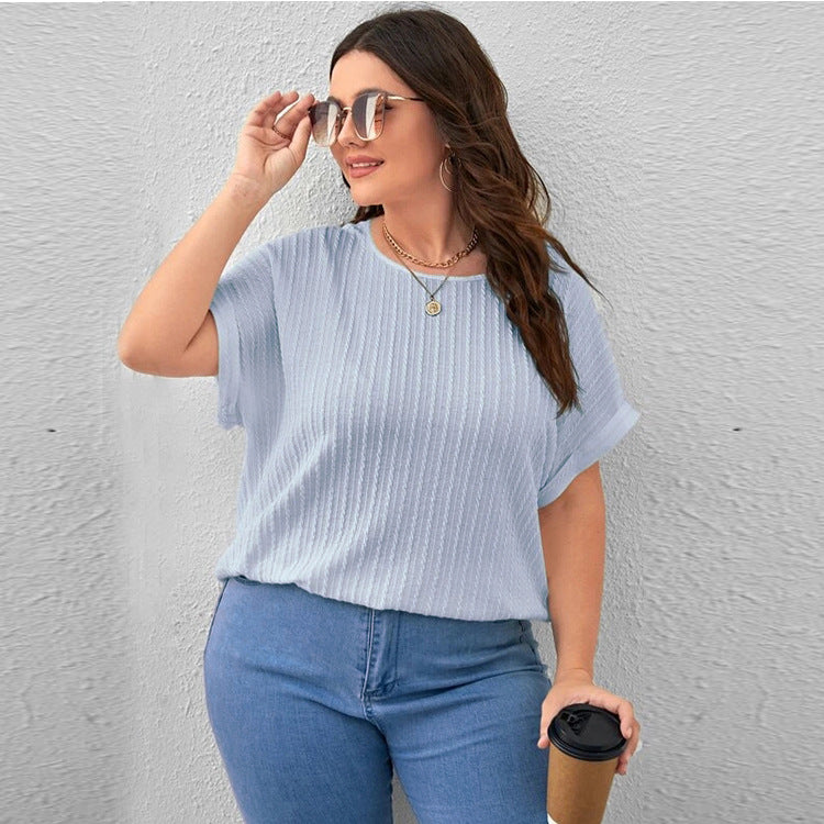 Women's Wear Summer Solid Color Sleeve Blouses