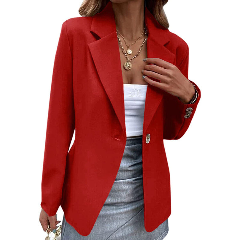 Women's Casual Long-sleeved Solid Color Button Suits