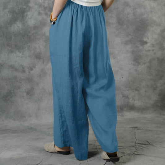 Women's Comfortable Loose Cotton Linen Casual Pants