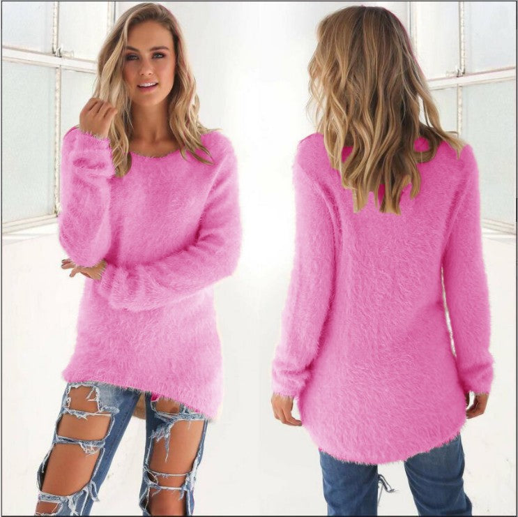 Women's Fashion Solid Color Long Sleeve Tops