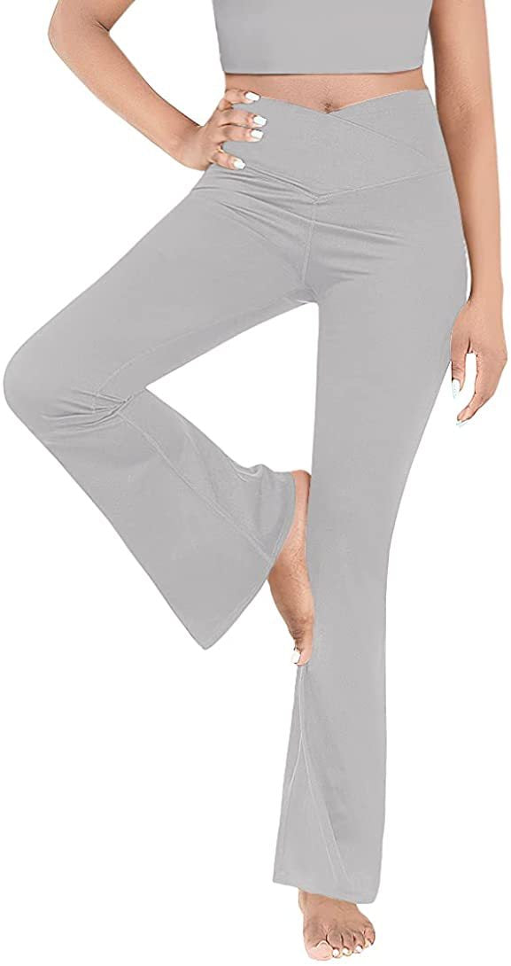 Pantalon décontracté taille haute de couleur unie, coupe slim