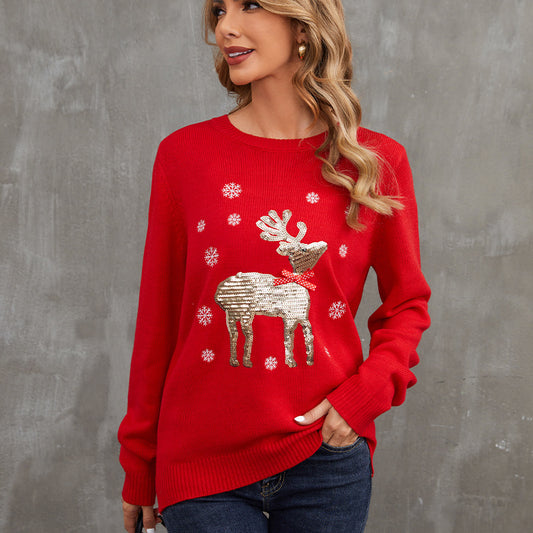 Charming Women's Christmas Winter Pullover Fashion Knitwear