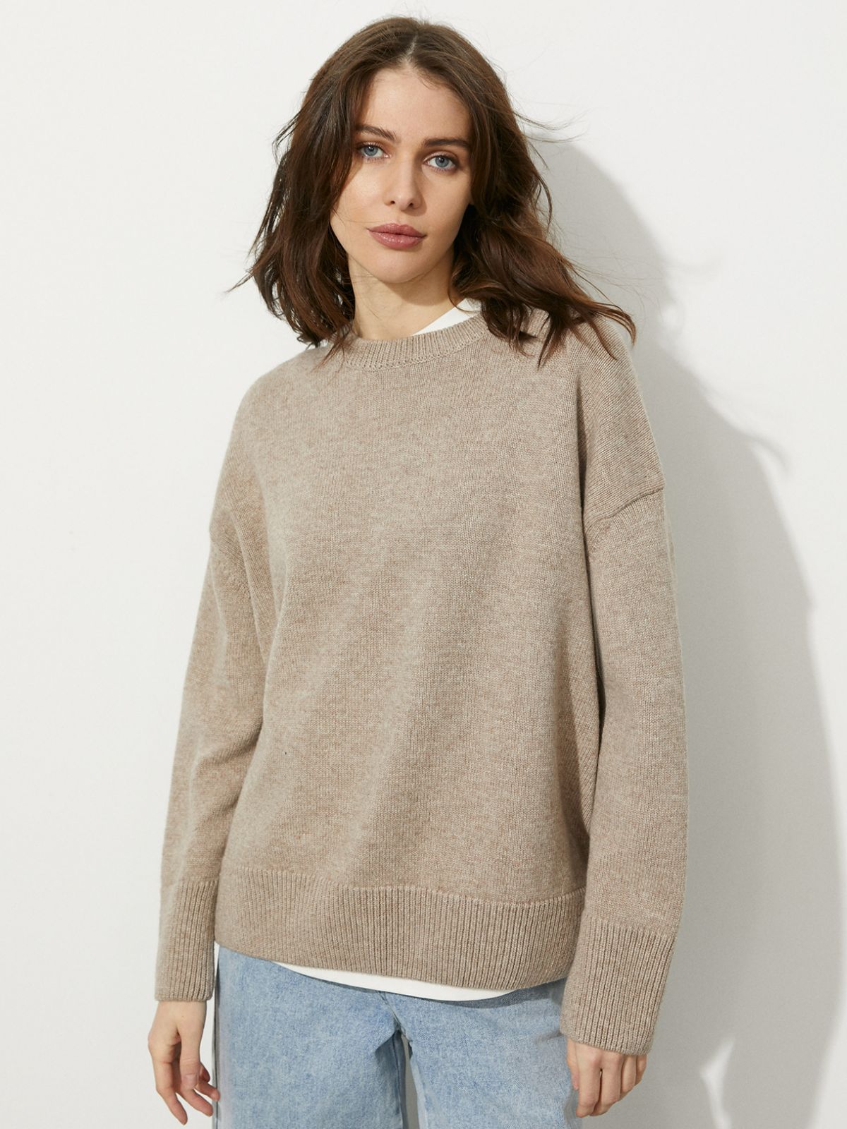 Pull russe à col rond pour femmes, ample, pour pulls