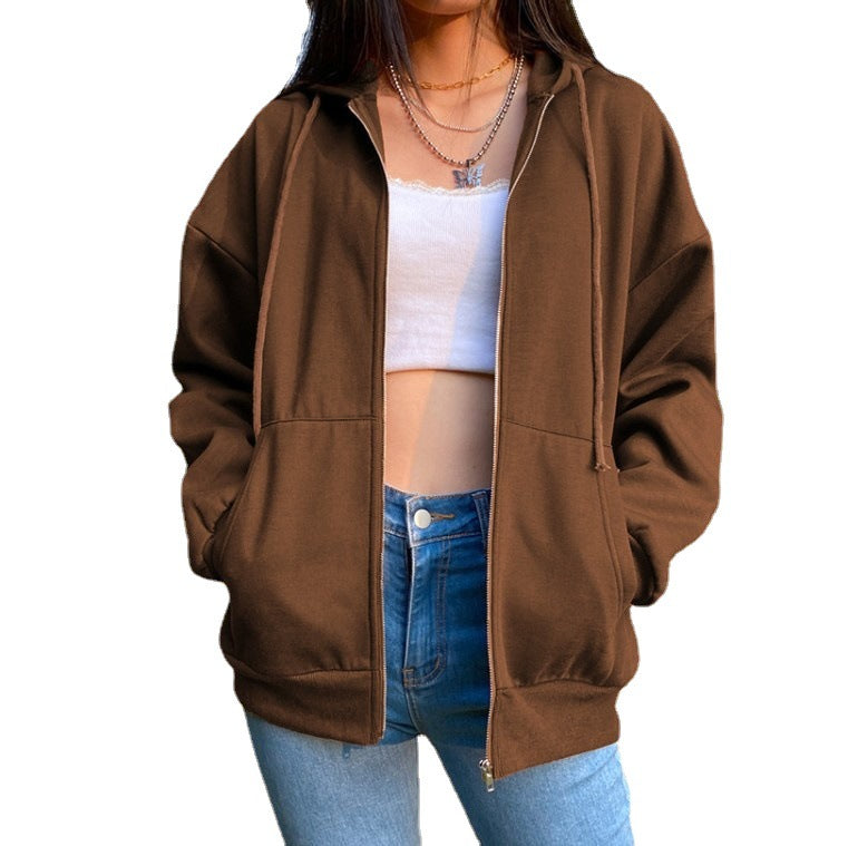 Women's Lined Fashion Long Sleeve Sports Loose Sweaters