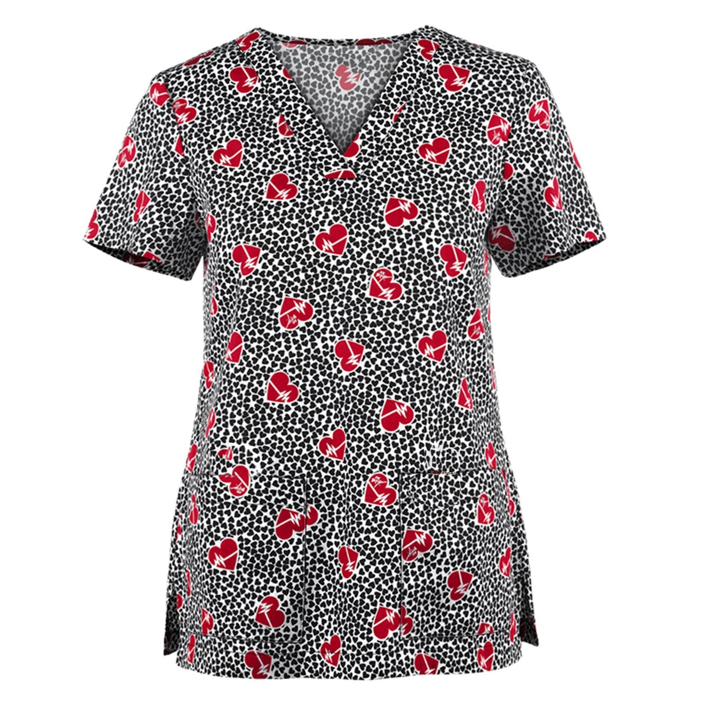 Women's Printed Pocket Work Clothes Cloth For Blouses