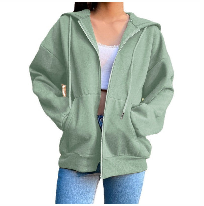 Women's Lined Fashion Long Sleeve Sports Loose Sweaters