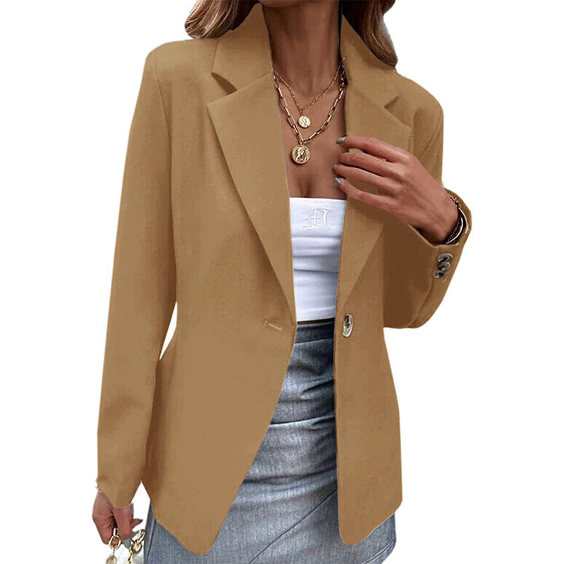 Women's Casual Long-sleeved Solid Color Button Suits