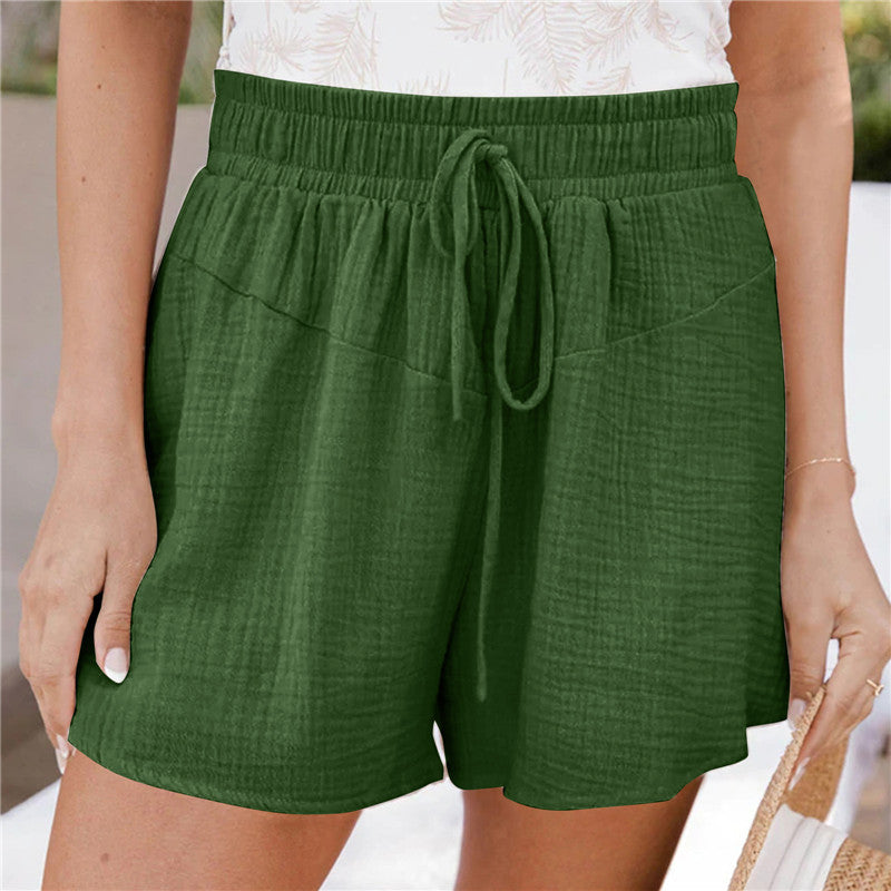 Women's Summer Loose Double-layer Casual Wide-leg Shorts