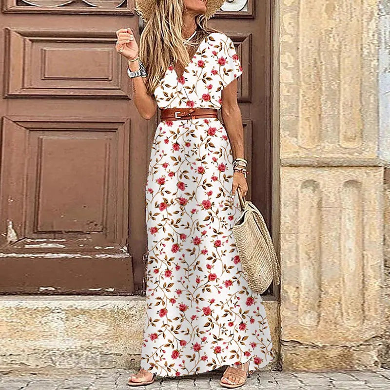 Robe à fleurs style Boho pour femmes, charmante mode