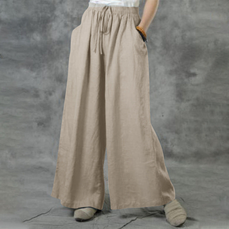 Women's Comfortable Loose Cotton Linen Casual Pants