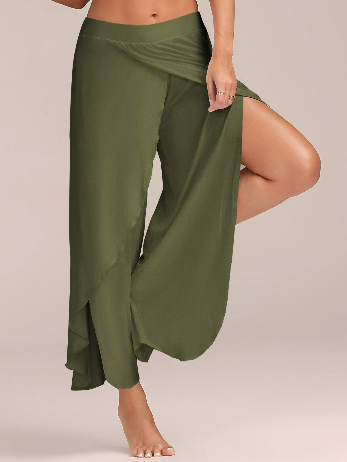 Sexy Yogahose für Damen mit weitem Bein und überkreuztem Bein für den Sommer